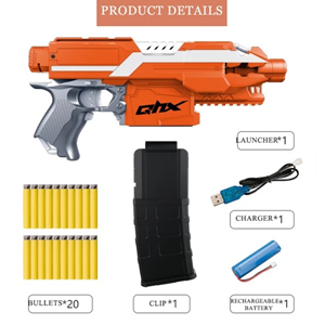 تفنگ اسباب بازی شارژی تیر فومی DIY EXPAND -اسباب بازی